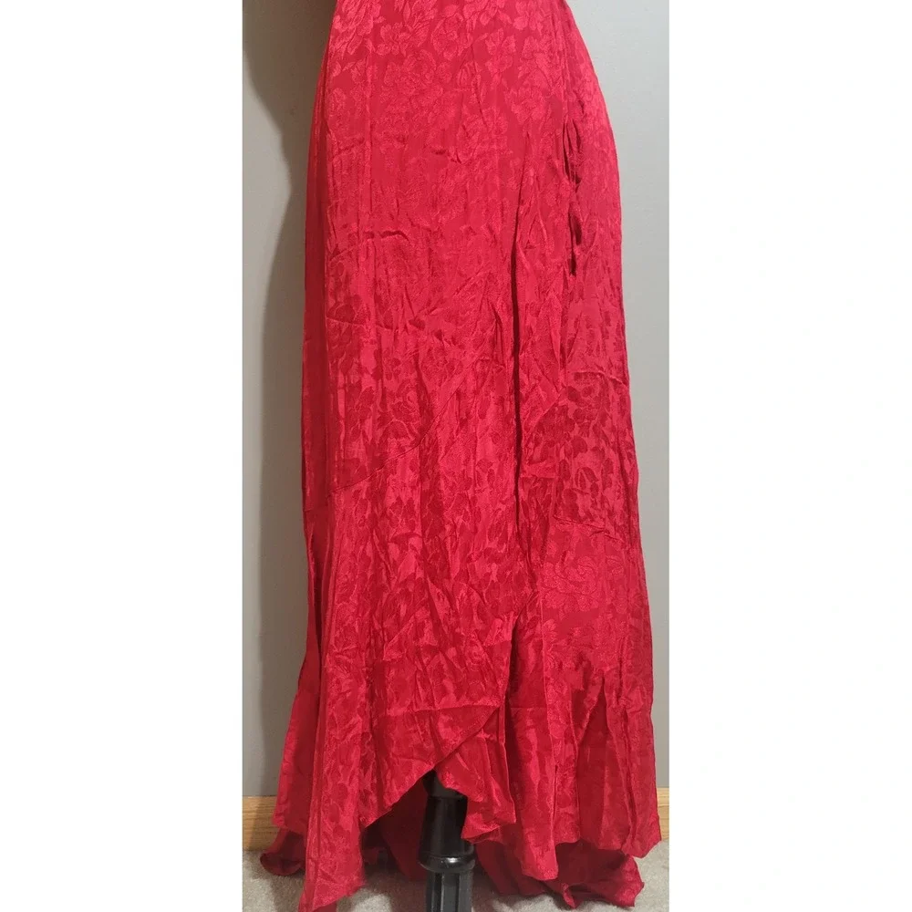 NWT Band of the Free Ruby Red Wrap Midi Dress - Picture 7 of 10